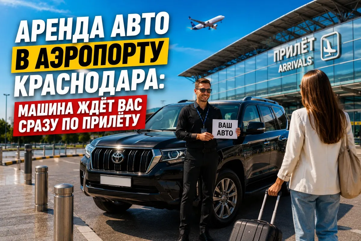 Аренда авто в аэропорту Краснодара — машина встречает вас сразу по прилёте