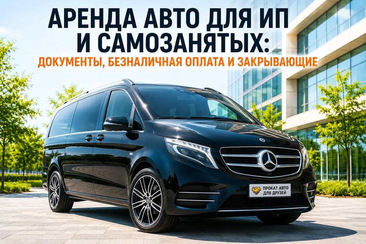 Аренда авто для ИП и самозанятых — документы, безналичная оплата и закрывающие