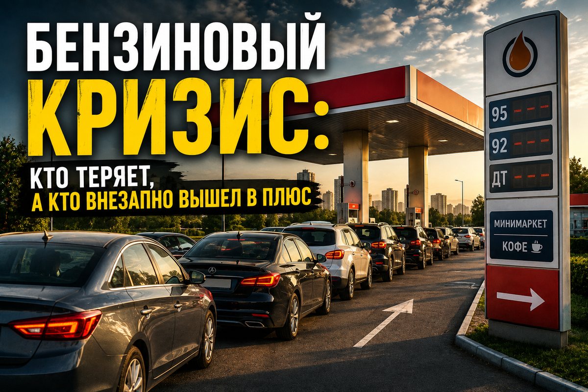Бензиновый кризис — очередь автомобилей на АЗС: кто теряет деньги на топливе, а кто зарабатывает на своей машине