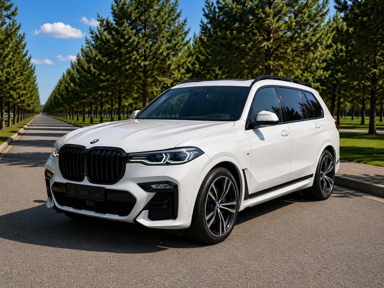 BMW X7 напрокат в Краснодаре — вид три четверти сзади