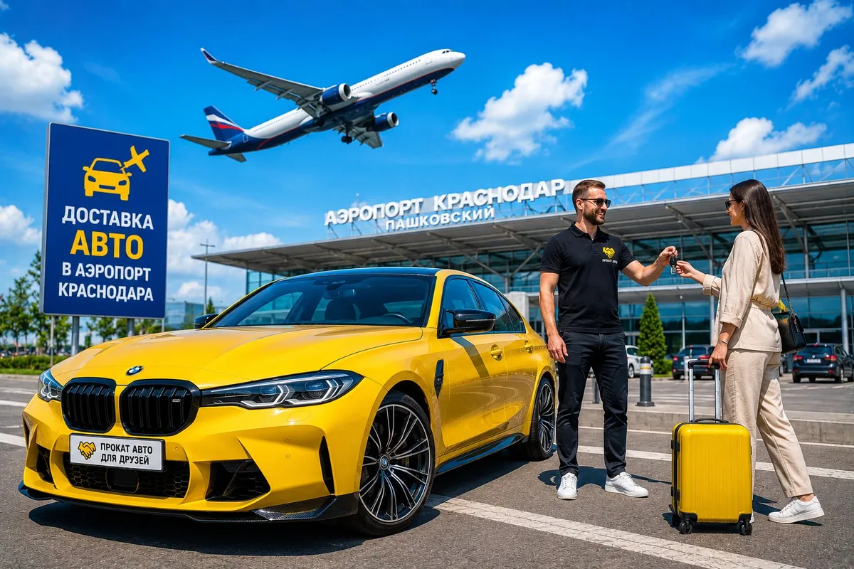 Доставка авто в аэропорт Краснодара Пашковский KRR — подача к рейсу