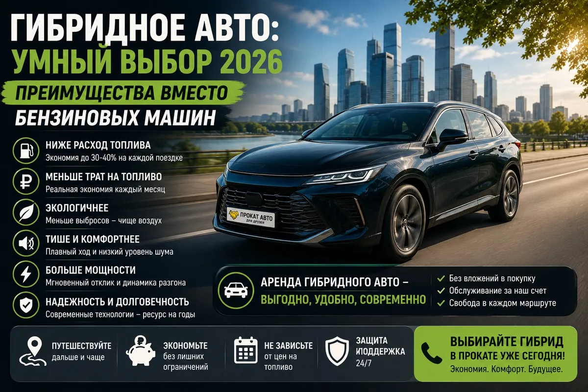 Гибридное авто против бензинового — что выбрать в 2026 году