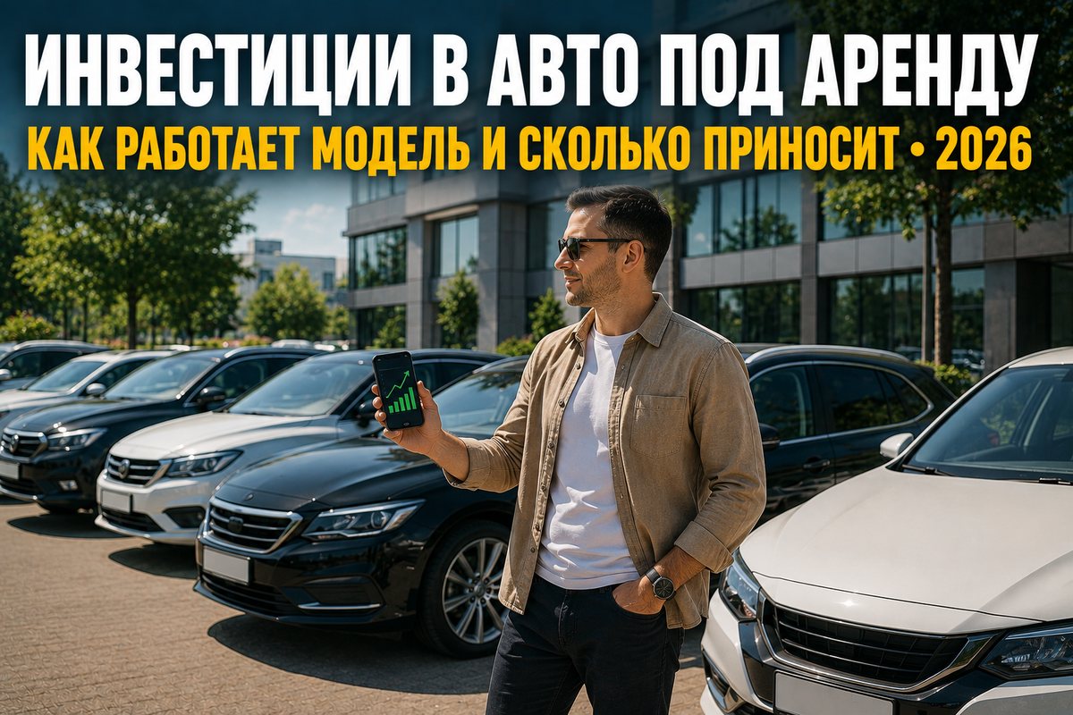 Инвестиции в авто под аренду — инвестор у парка автомобилей бизнес-класса прокатной компании