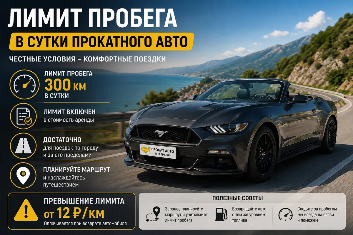 Лимит пробега 300 км в сутки в прокате авто — как работает и хватит ли в дальней поездке