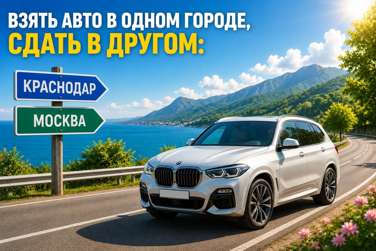 Взять авто в одном городе и сдать в другом — межгородская аренда через сеть проката