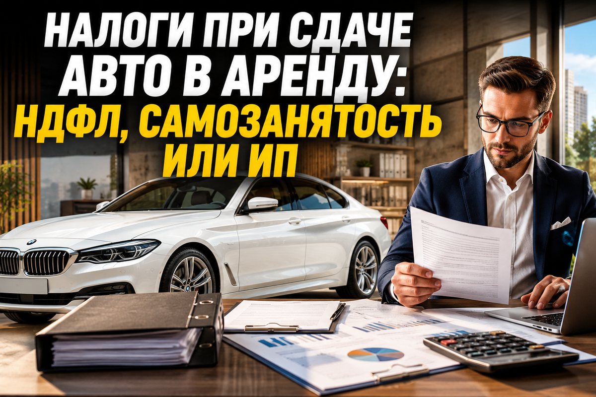 Собственник автомобиля с документами и калькулятором считает налоги при сдаче машины в аренду