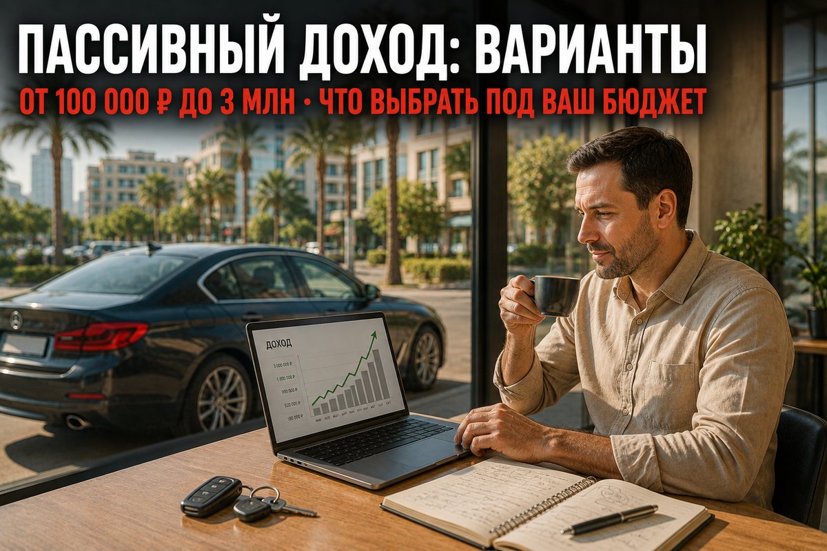 Пассивный доход — лучшие варианты вложений от 100 000 рублей до 3 миллионов: сравнение по бюджету