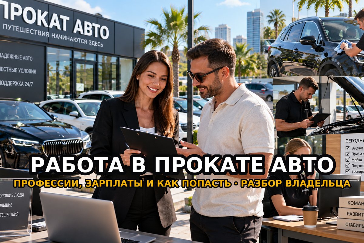 Работа в прокате авто — команда прокатной компании: менеджеры, подготовка машин, офис