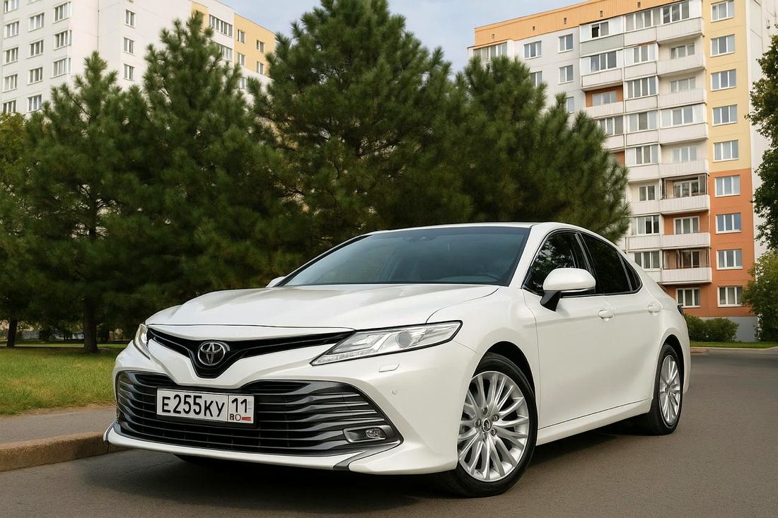 Toyota Camry спереди три четверти