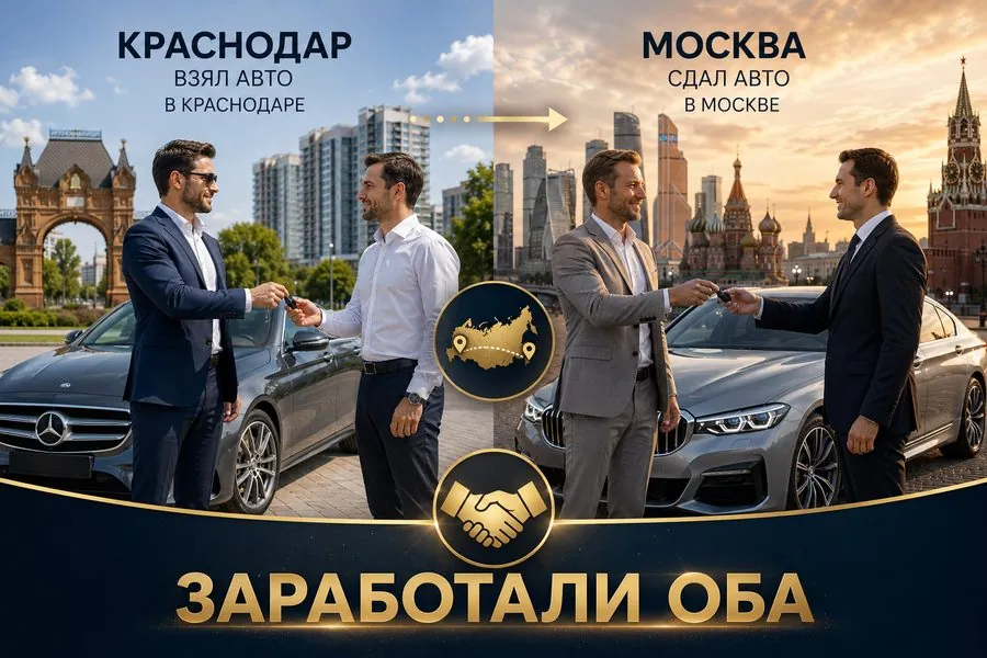 Схема: собственник передаёт авто в управление, парк растёт